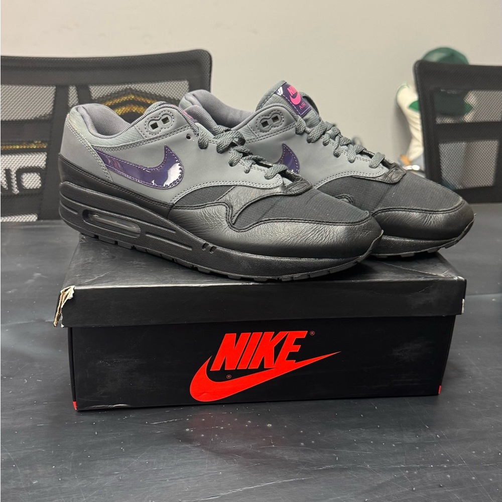 Nike Air Max 1 Ripstop Black and Gray